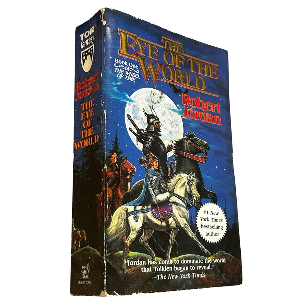 Vintage 1990 The Eye of the World Robert Jordan Wheel of Time Book 1 Paperback - Picture 2 of 8